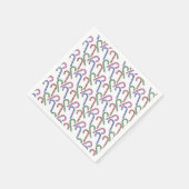 グリッターキャンディーケーン模様 スタンダードカクテルナプキン (角)