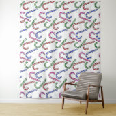 グリッターキャンディーケーン模様 タペストリー (インサイチュ)