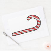 グリッターキャンディーケーン 長方形シール (封筒)