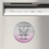 グリッターキンセアニラザデイト招待状 マグネット (インサイチュ (食洗機))