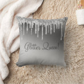 グリッタークイーンゴージャス金ゴールド輝ガーリーく輝く クッション (ブランケット)