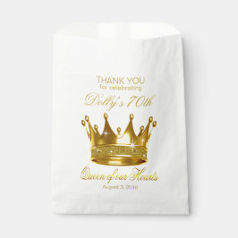 グリッタークイーン・オブ・ザ・ハート70誕生日・クラウン フェイバーバッグ