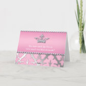 グリッタークラウンタフテッドダイヤモンド誕生日カード カード (裏面)