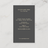 グリッタークラウンモフェイクノグラム 名刺 (裏面)