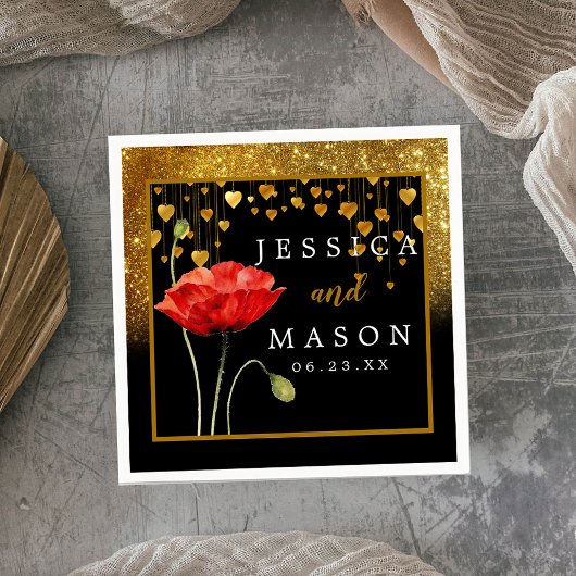 グリッタークラシー結婚ズカクテルナプキンス スタンダードカクテルナプキン