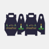 グリッタークリスマスキャンドル フェイバーボックス (折り畳みなし)