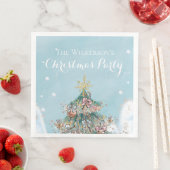 グリッタークリスマスツリーインザスノーホリデーパーティー (インサイチュ)