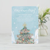 グリッタークリスマスツリーインザスノーホリデーパーティー 招待状 (スタンド正面)