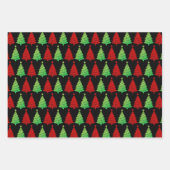 グリッタークリスマスツリーズクリスマス ラッピングペーパーシート (正面2)