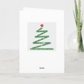 グリッタークリスマスツリー シーズンカード (裏面)