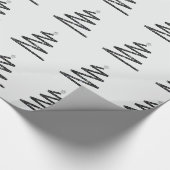 グリッタークリスマスツリー ラッピングペーパー (角)