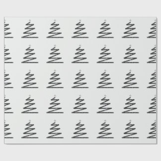 グリッタークリスマスツリー ラッピングペーパー