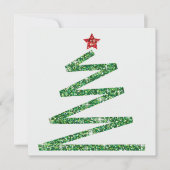グリッタークリスマスツリー 招待状 (正面)