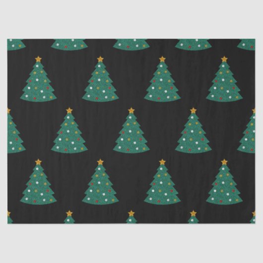 グリッタークリスマスツリー 薄葉紙 (正面)