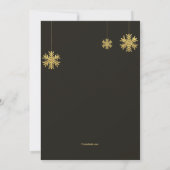 グリッタークリスマスフォトホリデーカード 招待状 (裏面)