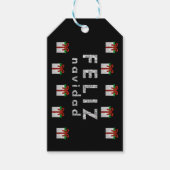 グリッタークリスマスプレゼント ギフトタグ (正面)