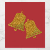 グリッタークリスマスベル ワインラベル (シングルラベル)