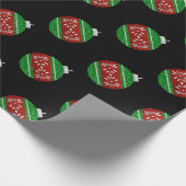 グリッタークリスマス飾り ラッピングペーパー (角)