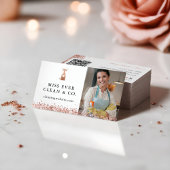 グリッタークリーニング&メイドサービス写真とQrコード 名刺