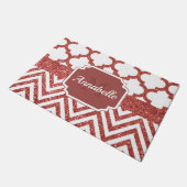 グリッタークローバー ドアマット (アングル)