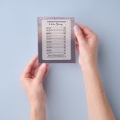 グリッターグラデーションの写真結婚セッション価格 チラシ (手)