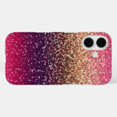 グリッターグラデーションピンク金ゴールド Case-Mate iPhoneケース (裏面 (横))