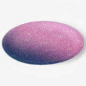 グリッターグラデーションピンク ペーパープレート (アングル)