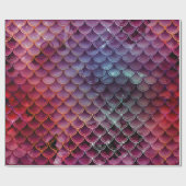 グリッターグラデーションマーメイドはかりで測 ラッピングペーパー (フラット)