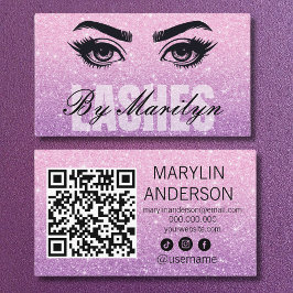 グリッターグラデーションラッシュアート技術者トレンディー 名刺