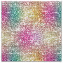 グリッターグラデーションレインボーフェイクメタリックシークイン&金ゴールド