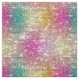 グリッターグラデーションレインボーフェイクメタリックシークイン&金ゴールド ファブリック