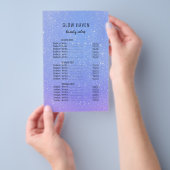 グリッターグラデーション美しいサロン チラシ (ハンドル)