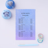 グリッターグラデーション美しいサロン チラシ (シングル)