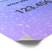 グリッターグラデーション美しいサロン ポスター (角)