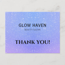 グリッターグラデーション美しいサロン ポストカード