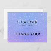 グリッターグラデーション美しいサロン ポストカード (正面/裏面)