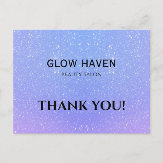 グリッターグラデーション美しいサロン ポストカード (正面)