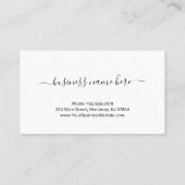 グリッターグラデーション美しいサロン ロイヤリティカード (裏面)