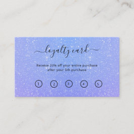 グリッターグラデーション美しいサロン ロイヤリティカード