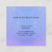 グリッターグラデーション美しいサロン 予約カード (裏面)