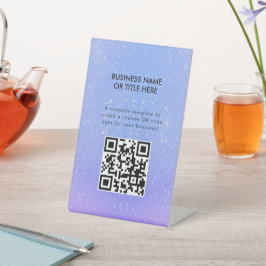 グリッターグラデーション美しいサロン 台座サイン