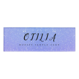 グリッターグラデーション美しいサロン 名札