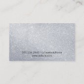 グリッターグラマー美容師フォント 名刺 (裏面)