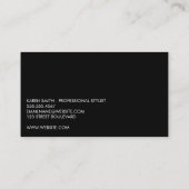 グリッターグラマー/サロンスタイリスト 名刺 (裏面)