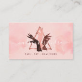 グリッターグラムエレガントネイルアートハンズマニキュアサロン 名刺 (正面)