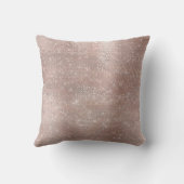 グリッターグラムバラ金ゴールドスパークリーガーリー赤面セイン クッション (裏面)