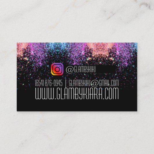 グリッターグラム名刺 名刺 (裏面)