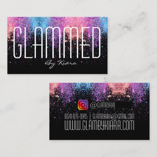 グリッターグラム名刺 名刺 (正面/裏面)