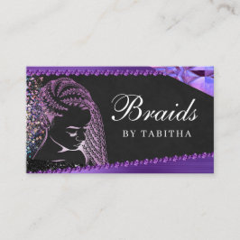 グリッターグラム抽象芸術モダン編みサロン 名刺