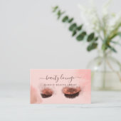 グリッターグラム美しいメイクアップアーティストまつげとリップ 名刺 (スタンド正面)